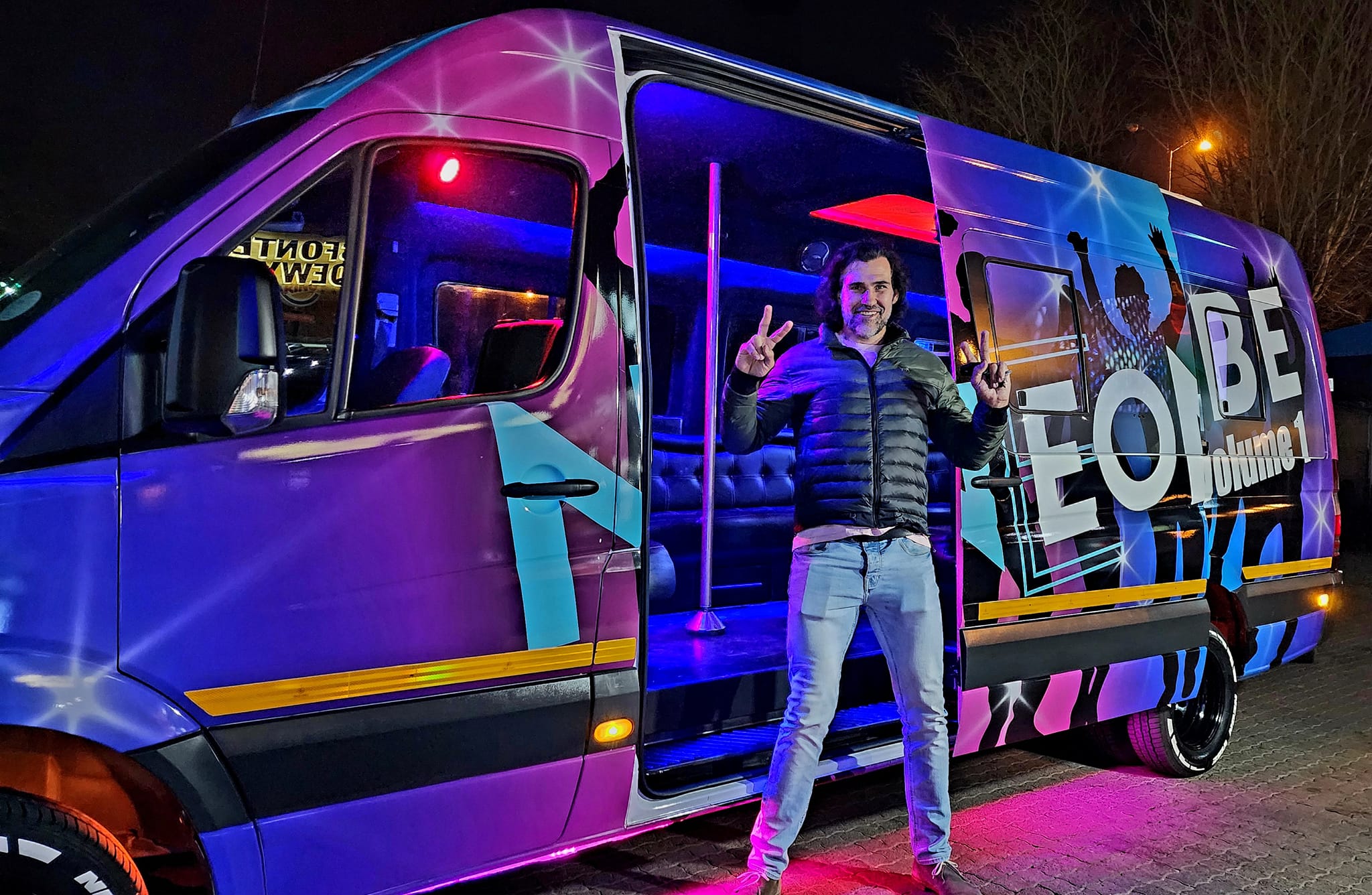 Neon Vibe luxury party bus Gauteng